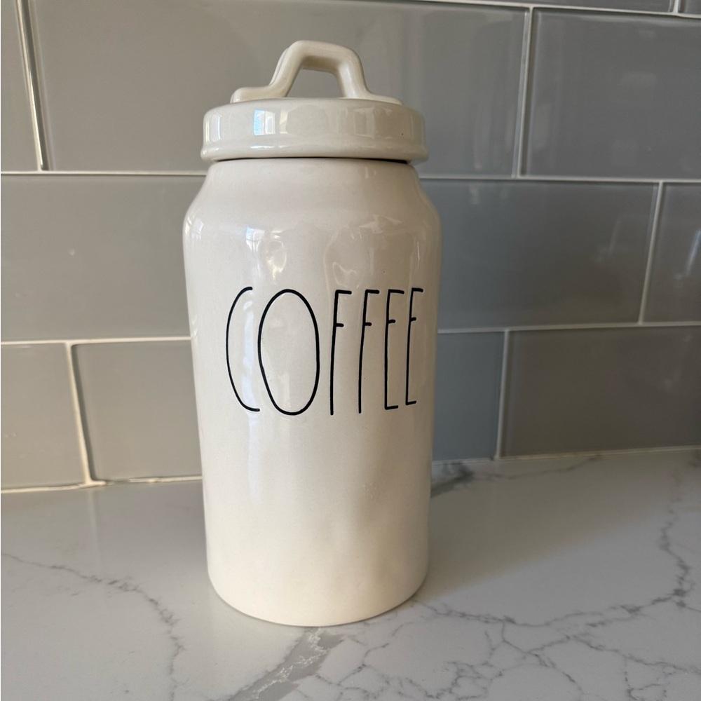 Rae Dunn Cream Coffee Canister